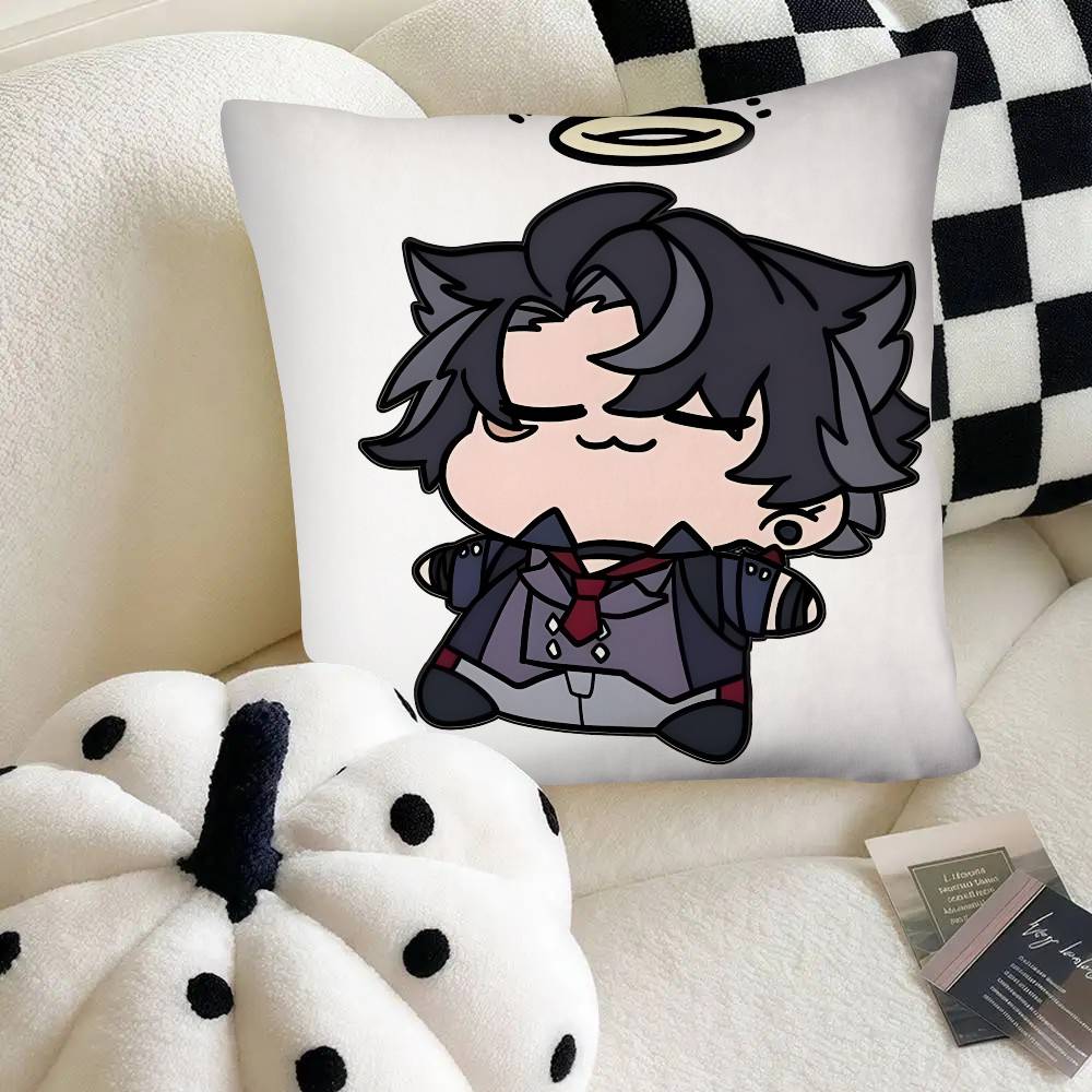 Kawaii Wriothesley Pillow Case Fashion Square Pillowcase Bedroom Sofa Room Ins Decoration Leisure