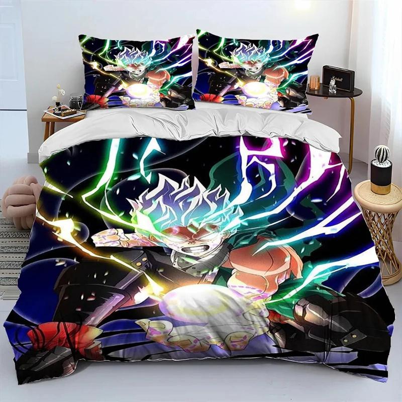 Comfortable Anime Print Duvet Cover Set With Duvet Cover And Pillowcases King Queen Twin Sizes For Boys Girls And Kids