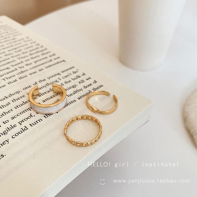 Super Immortal Butterfly Four-Piece Ring Female Personality Index Finger Ring Cold Wind Niche Design Ring