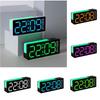 Temperature Bedside Alarm Clock with Calendar LED Night Light Clock  Bedroom