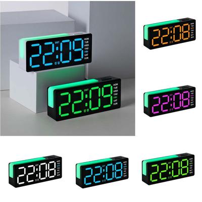 Mit Kalender Nachttisch-Wecker Temperatur Elektronische Digitaluhren LED-Nachtlicht Uhr Zuhause