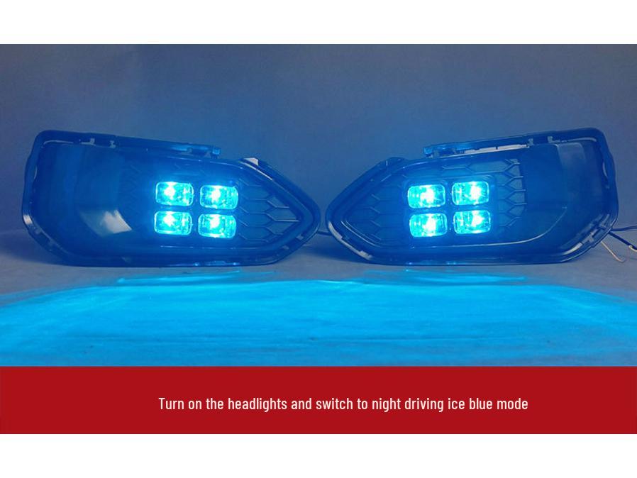LED Fog Light Bezels for 18-20 Honda Fit GK5 - Daytime Running & Decorative Lights