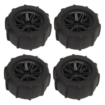 4PCS RC Tire Wheel Plastic Hub Rubber Black Strong Grip Pattern Shock Absorb RC Car Part for WLTOYS
