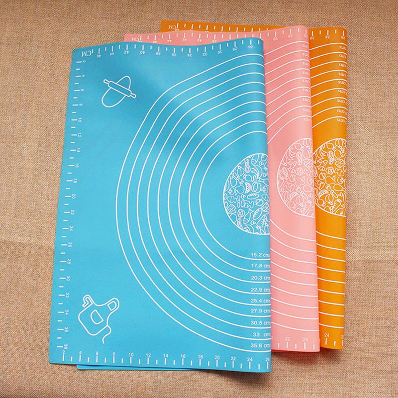 29*26cm New Silicone Mat Baking Cakes Pans 100% Non-Stick Dough Pastry Fondant Rolling Cutting Mat Kitchen Bakeware Tools