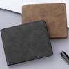 PU Leather Male Purse Lightweight Short Skin Wallets Gift Short Card Holder  Travel