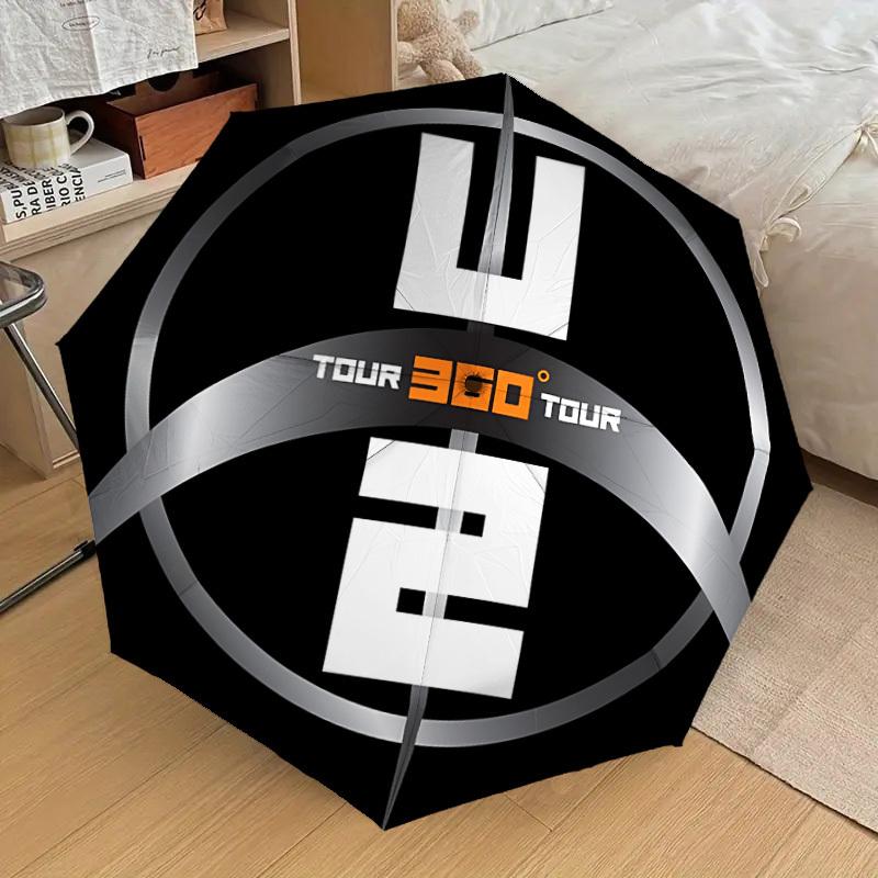 

1pc U2 Band Automatic Open/Close Umbrella, Lightweight Design for Everyone, Halloween & Christmas Gifts - Ideal for Daily, Formal, Party Use, Formal E