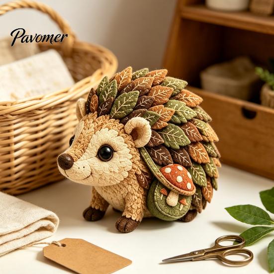 Handmade Animal Craft Woodland Patchwork Kit, Forest DIY Sewing Set, Set Friends, Beginner-friendly Kit for Adults Teens