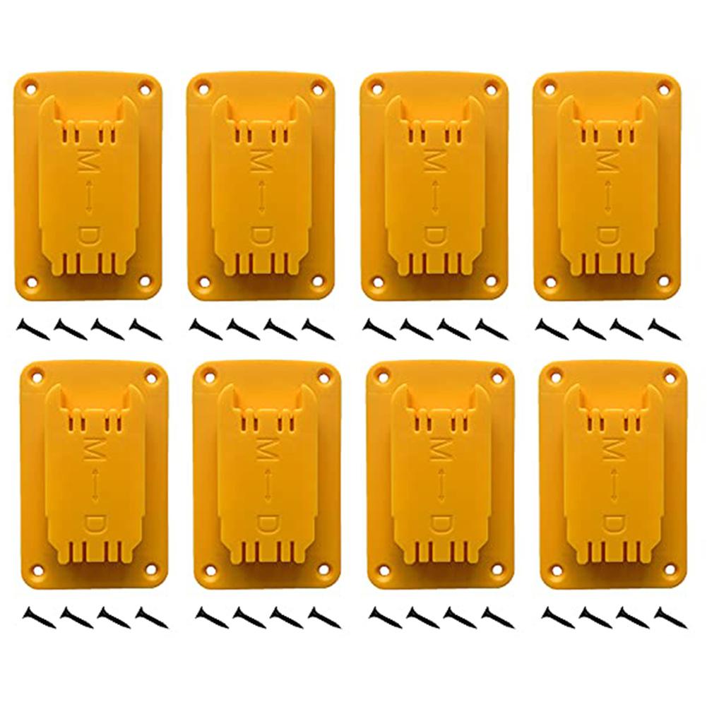 3/8/12pcs Tool Holder Dock Wall Mount Storage Rack ForDewalt 12V 20V Wall Mount Drill Holder With Screws