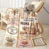 Mother's Love And Strength Blanket Suitable for sofas,travel, living rooms also a good gift for friends and family Suitable for all seasons.