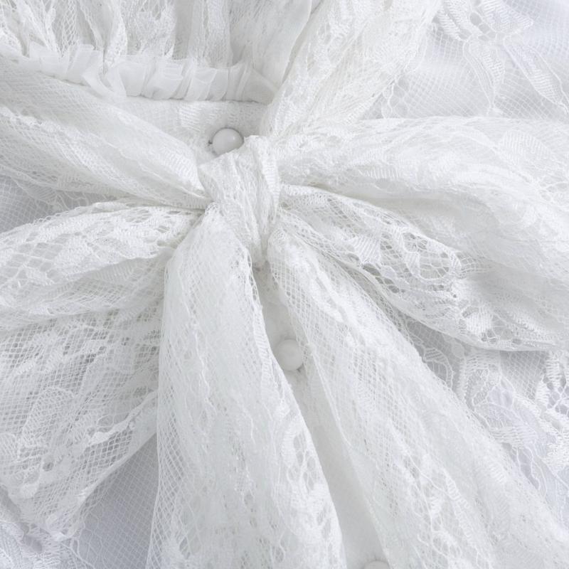 Lace Flower False Collar For Women Sheer Detachable Ruffle Collar Neck Decorative Accessory for Formal Occasion Outfit