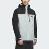 adidas Comfort Hooded Casual Jacket, Unisex Daily Streetwear Grey JW1650