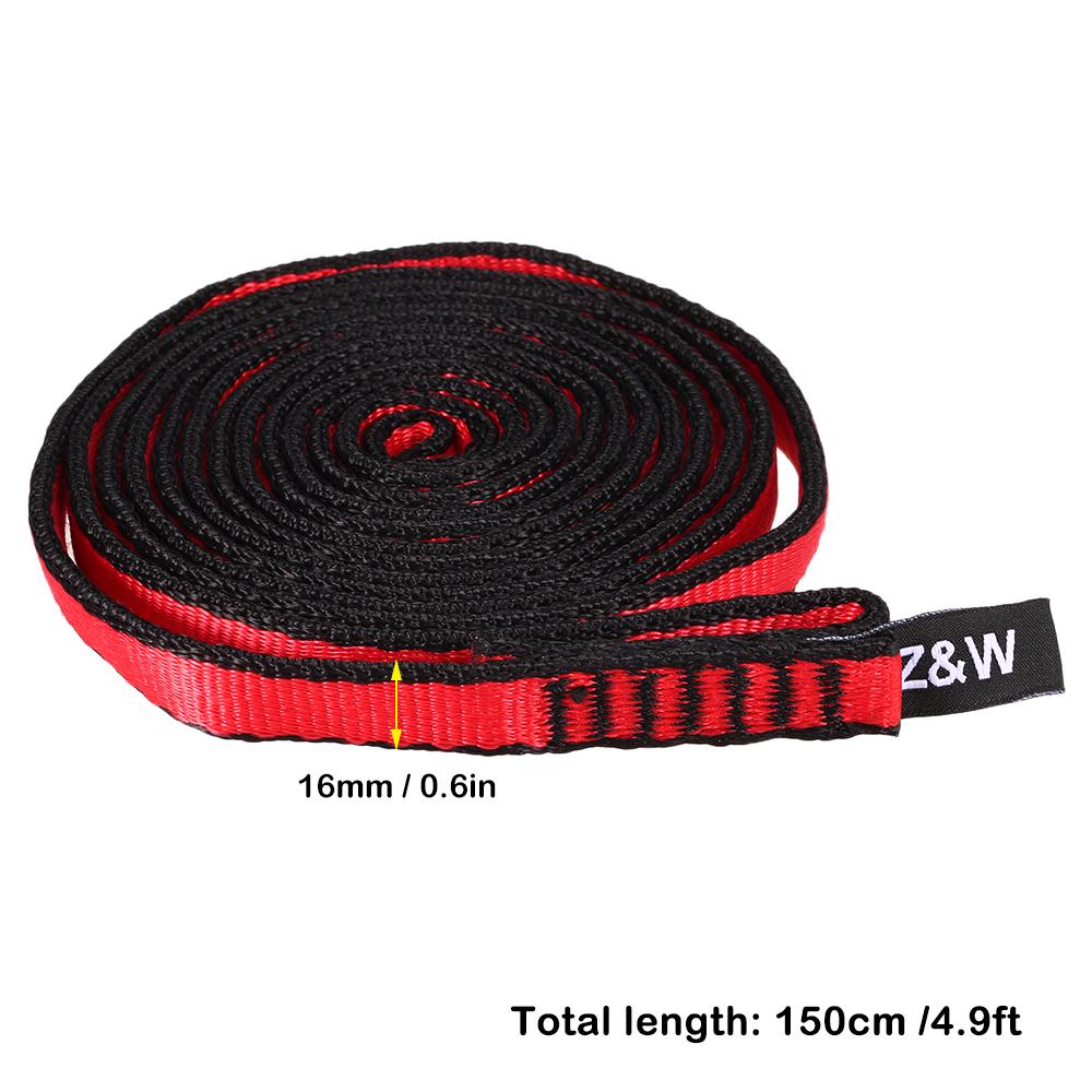 Loop Runner Strap 23KN 150cm/4.9ft Climbing Runner Sling Nylon Rock Climbing Loop Flat ...