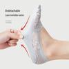 Women's Cotton Lace Invisible Boat Socks - Breathable, Sweat-Absorbent, Non-Slip, Low-Cut for Summer