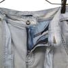 Diesel Loose Soft Denim Pants W25 Blue Waist Ribbon Women Used