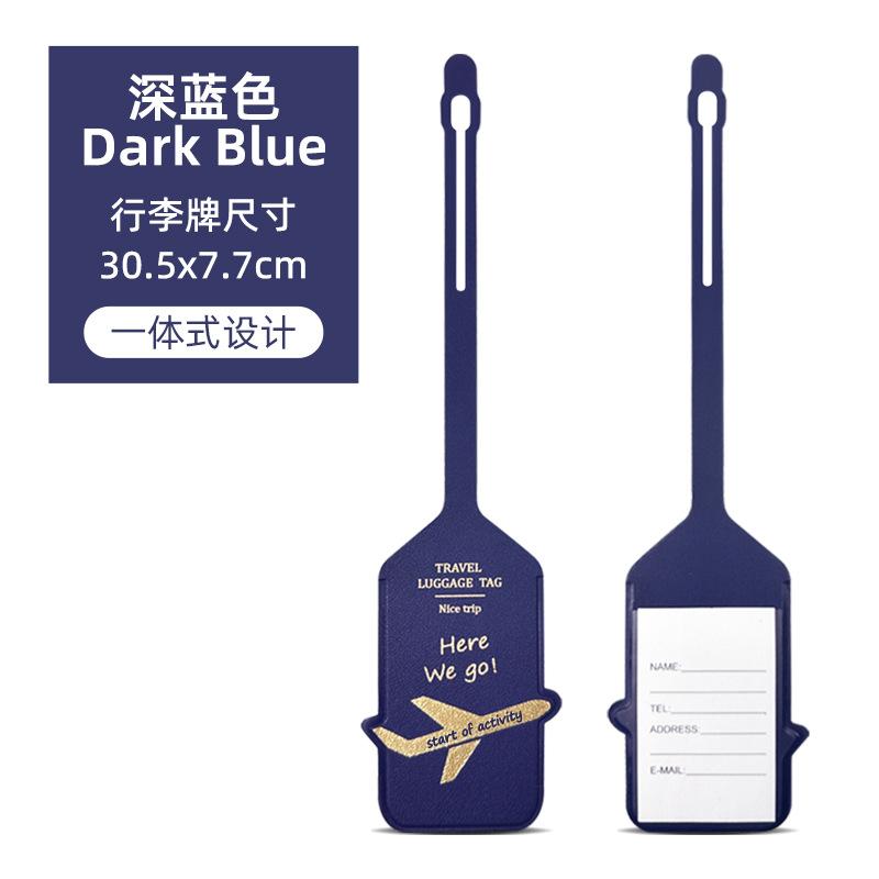 Dwustronna pogrubiona skórzana etykieta bagażowa pu, brązowany samolot, papier hot-press, karta dostawy, skórzana etykieta bagażowa, karta pokładowa