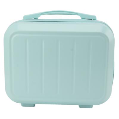 14in Cosmetic Bag Case ABS Delicate Fashionable Travel Toiletry Makeup Bag for Women Girl Greenish