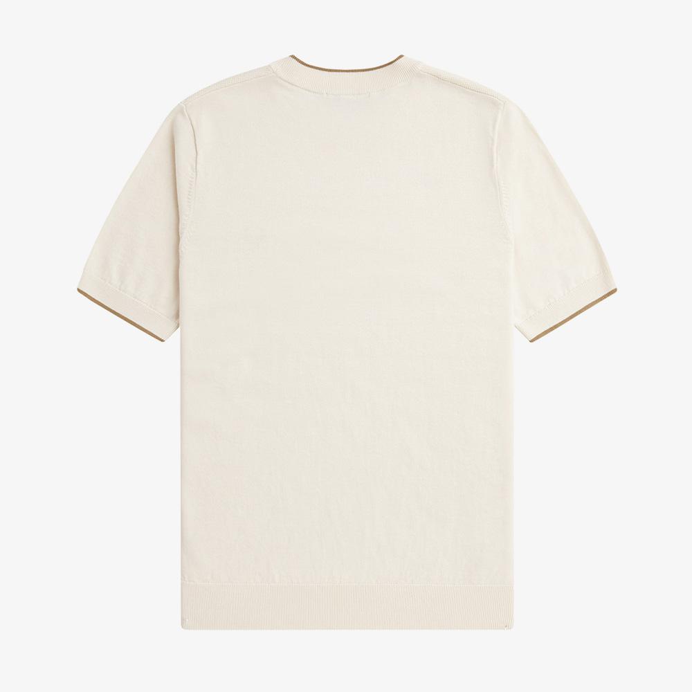Fred Perry [Sharp] Textured Front Knit T-Shirt (560) Afpm2417642-560