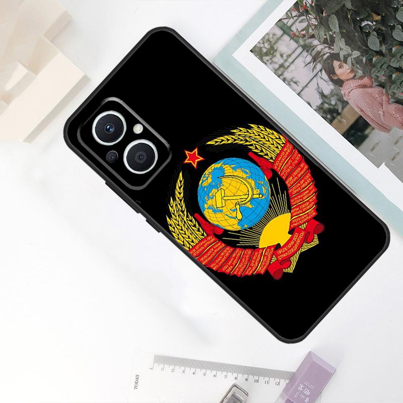 CCCP Soviet Union Russia Case For OPPO Reno 11F 10 Pro 4 5 6 7 8 Lite 4Z 5Z 8T OPPO Find X5 X6 Pro X2 X3 Neo Cover