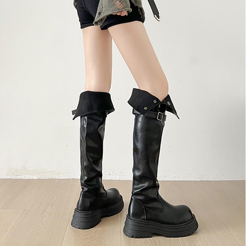 Fashion Autumn Winter Platform Thick Bottom Women Long Boots Fashion Female Casual Over The Knee High Booties