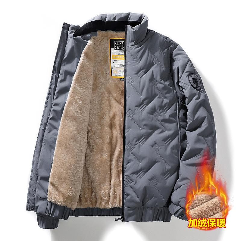 Men's winter clothing, piled and thickened middle-aged and elderly cotton-padded clothes, men's jackets, winter middle-aged people's 