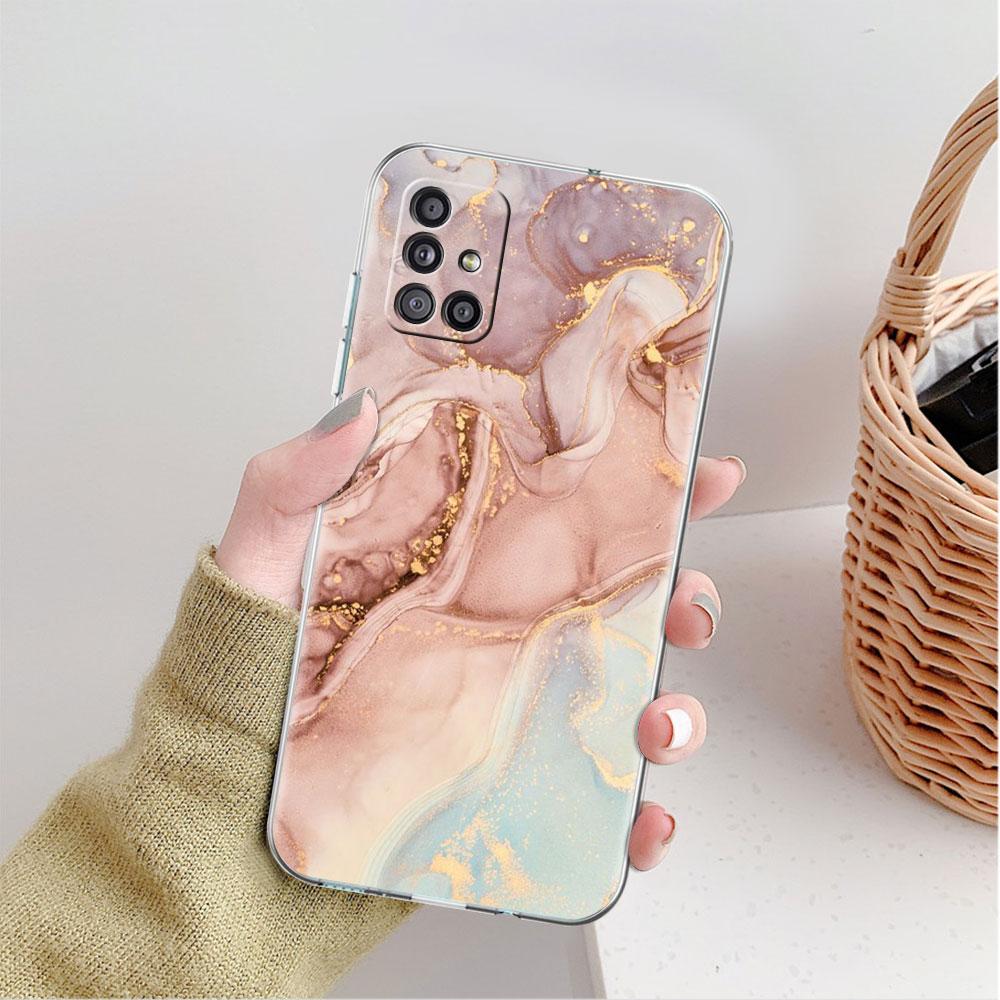 

Мраморный узор роскошный классный прозрачный чехол для Samsung Galaxy A52 A12 A51 A32 A21s A71 A32 A22 A50 A70 A31 A72 5G чехол для телефона Samsung A71 5G