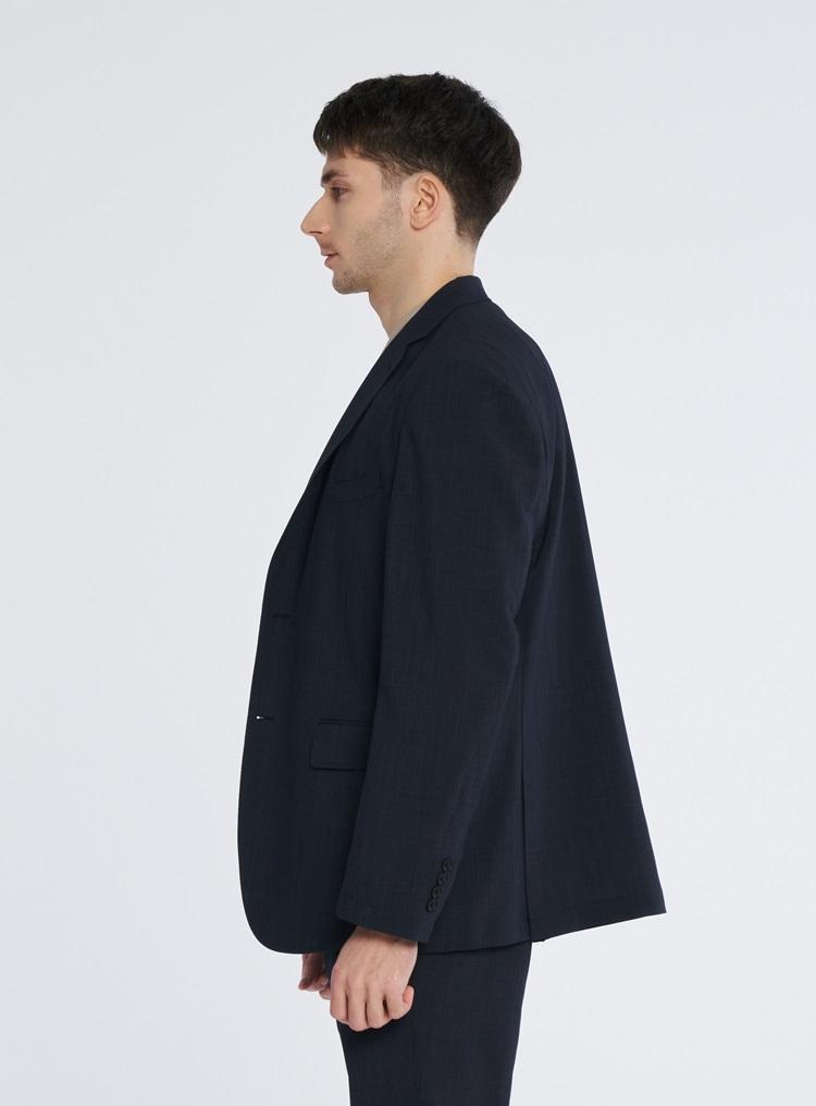 Comspace1980 [M~5Xl] Loose Fit Setup Blazer [Navy]