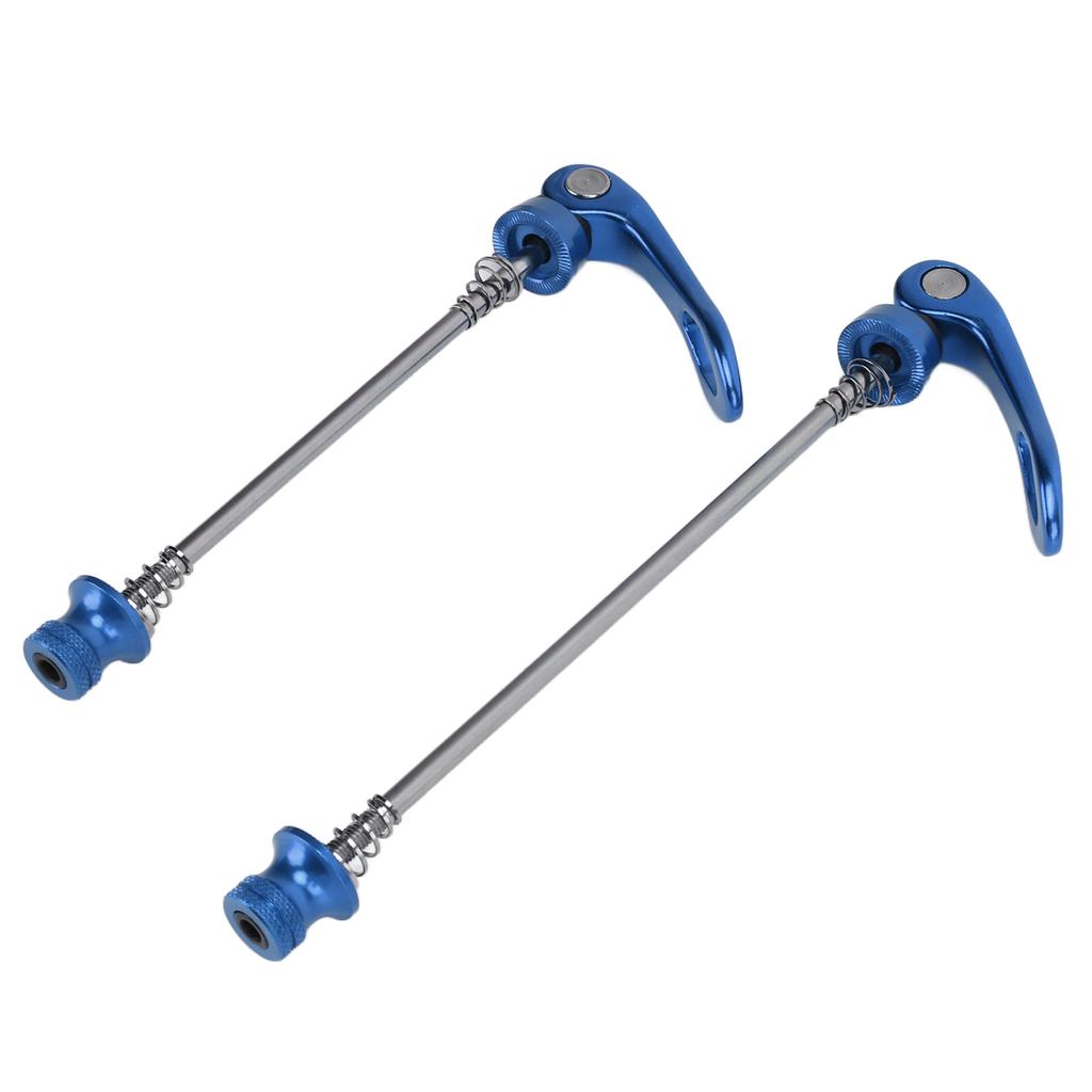 2Pcs Bicycle Quick Release Lever Removable Easily Replace Light Weight 4 Colors Bike Skewer for Mountain Road BikeBlue