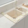 Spritzschutzschwamm für Küchenspüle, verstellbare Abtropfmatte für Geschirr, Wasserauffangwanne für Badezimmer, saugfähige Matte, Arbeitsplattenschutz