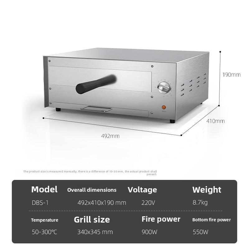220V Pizza Stove Commercial Small Single Layer Thickened Electric Oven Bread Cake Oven