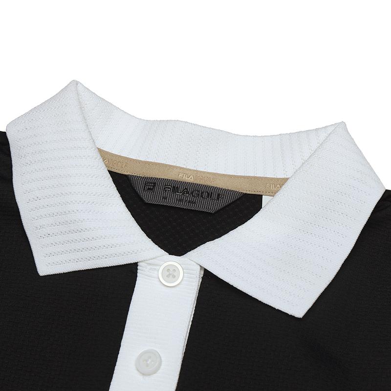 New FILA Golf Series Polo Shirt Women's Pitch Black A11W525103F-BK