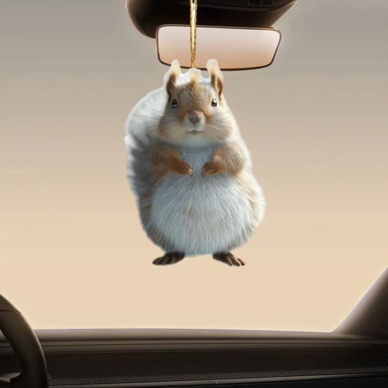 Милая белка акриловый кулон подвесное украшение с шнурком очаровательное животное — фото 10