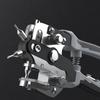 Perforatore per pelle Strumenti per pelle Perforatore multifunzione per cinture Strumento domestico per forare Perforatore portatile per fori di cintura Strumento per artigianato