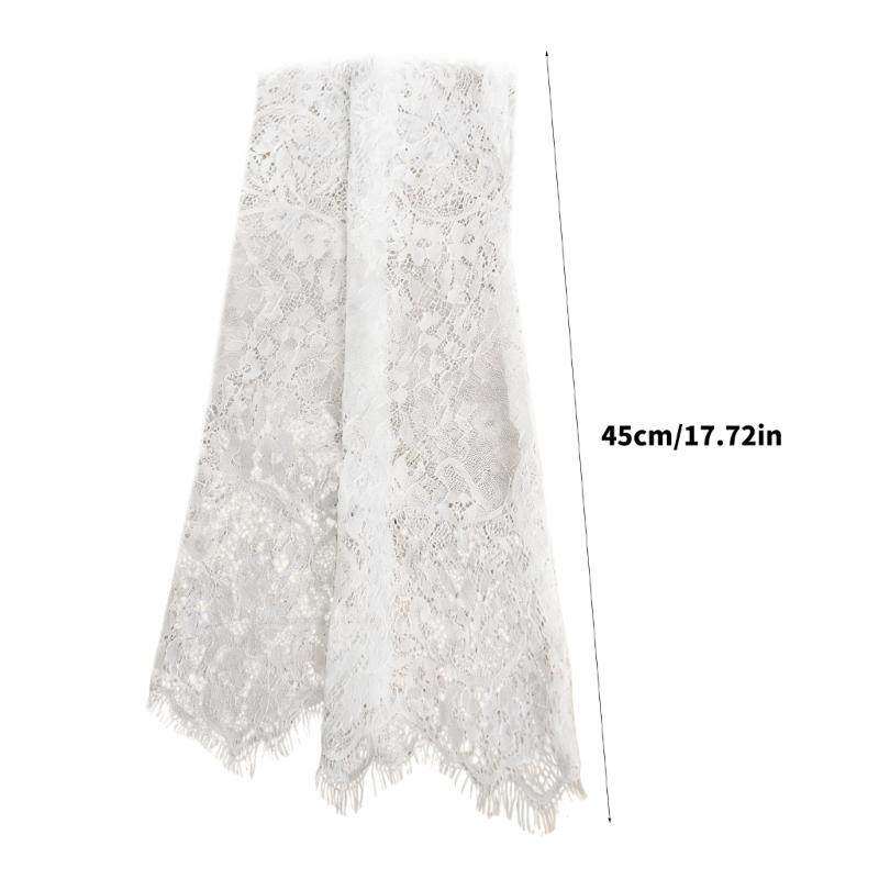 Lace Floral Pattern Lace Gloves Arm Sleeves For Wedding Gowns Sheer Armwear for Bride Ceremony Photography Supply