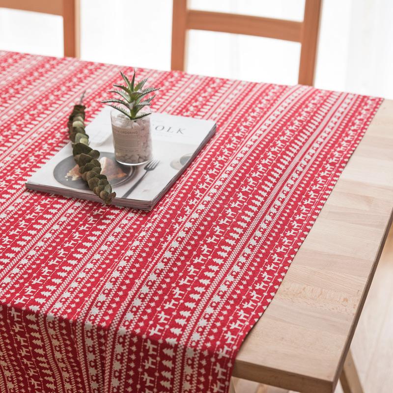 Pastoral Cotton And Linen Fabric Book Tablecloth Fabric Rectangular Home Coffee Table Tablecloth Cover Chair