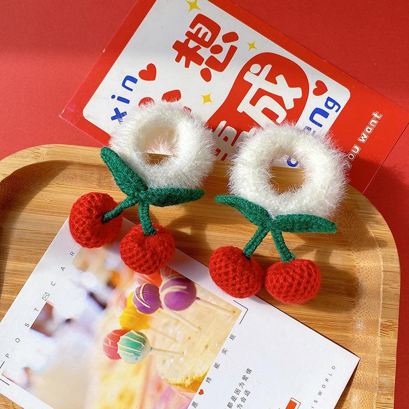 Plush Pig Intestine Hair Tie – Milk Coffee Color: 2025 Christmas Autumn Winter Series Hair Accessories