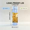 1PC Golden Bird Oriental Art 750ml Color Plastic Sports Water Bottle Leakproof Flip Straw Lid Suitable for Sports Office Home Use