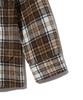 STANDARDERROR 87-Stan139 Legacy Mood Oversized Pocket Long Sleeve Check Shirt Jacket Brown