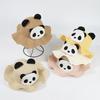 Cute Panda Straw Hat For Travel Beach Kids Summer Sun Protection Fisherman Cap Children Sunscreen Basin Caps 2-6Year Baby Visors