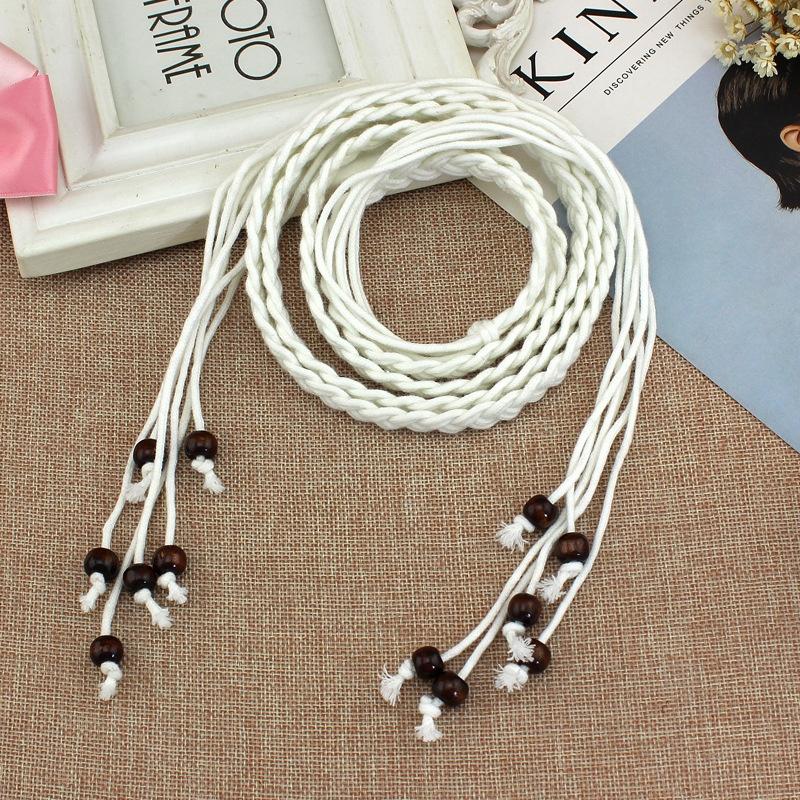 Women's Waist Rope Fashion Strap Slim Belt Tassel Knotted Waist Chain Dress Accessories.