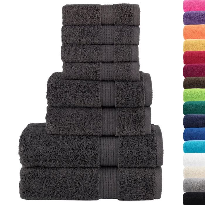 VidaXL Superior Quality Towel Set 8 Pcs, Hand Towels, Shower Towels, Bath Sheets, Towels 137537