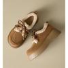 2025 Autumn and Winter New Velvet Warm Lace-up Beaded Cotton Shoes for Women's Casual Versatile Non-slip Birken Cotton Shoes for Women