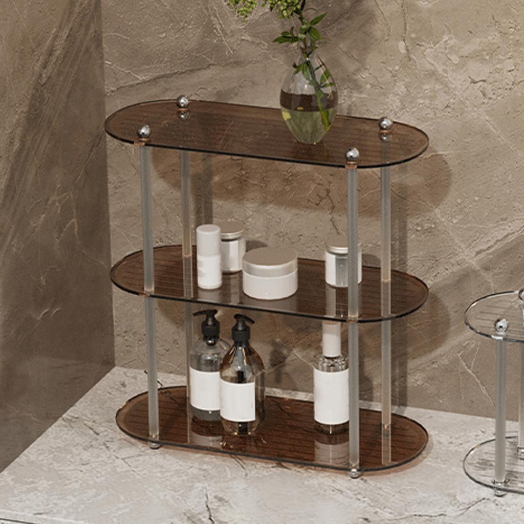 Decorative Display Table Shelf Simple 3 Layers Detachable Desktop Organization Rack for Bedroom