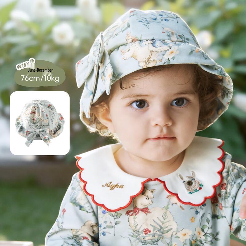 Aqpa Baby Girl s Floral Fisherman Hat 6-12M