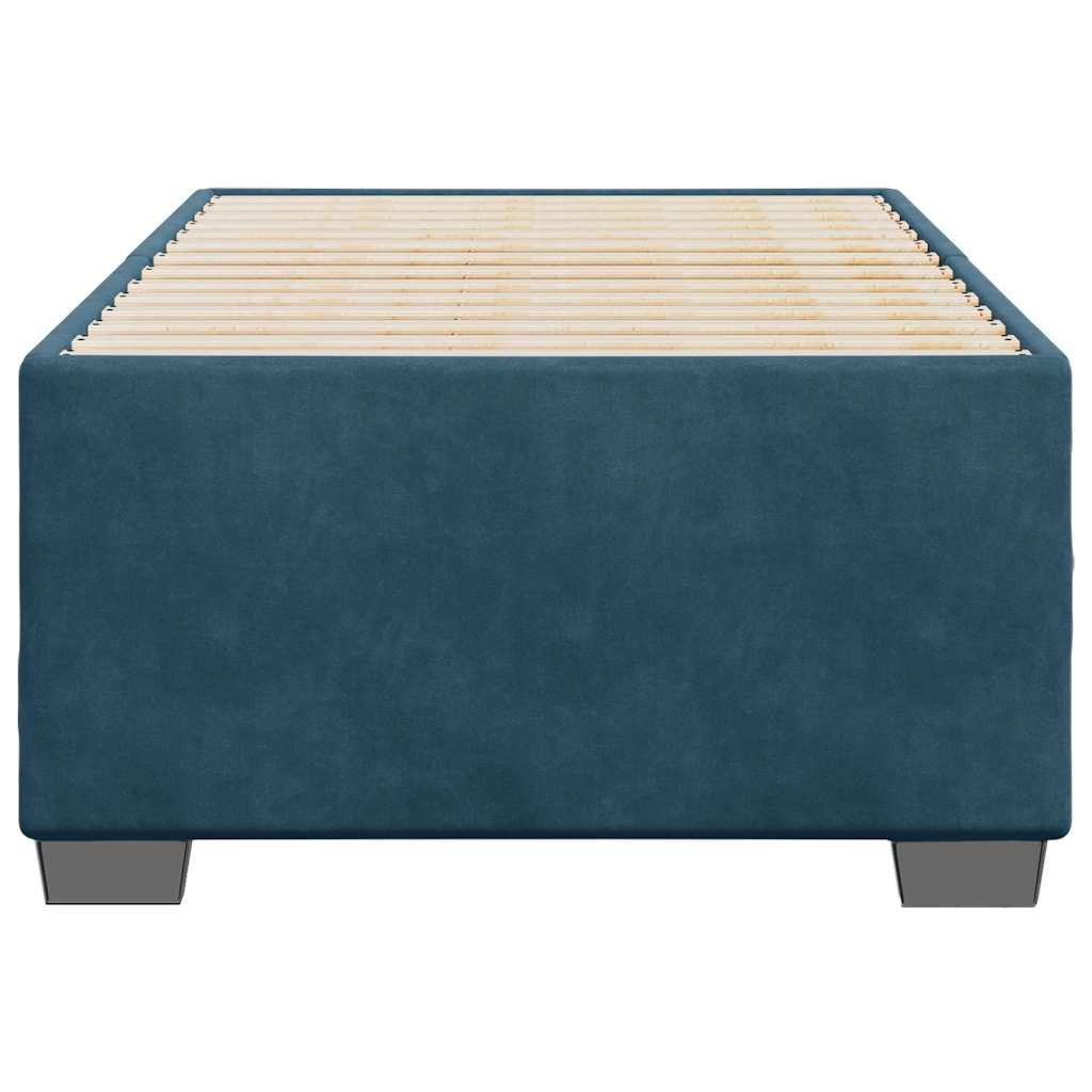 Bed Frame Blue 80x200 Cm Velvet