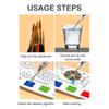12 Sheets/Set Portable Watercolor Painting Book Coloring Book With Paint Brush Book Kids Graffiti Picture Drawing Stationery