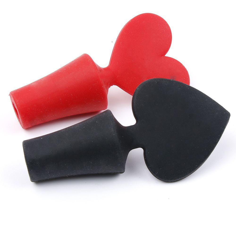 Plug Sealer Bottle Plug Fresh Wine Keeper Wine Stoppers Red Wine Bottle Cap Poker Shaped Silicone