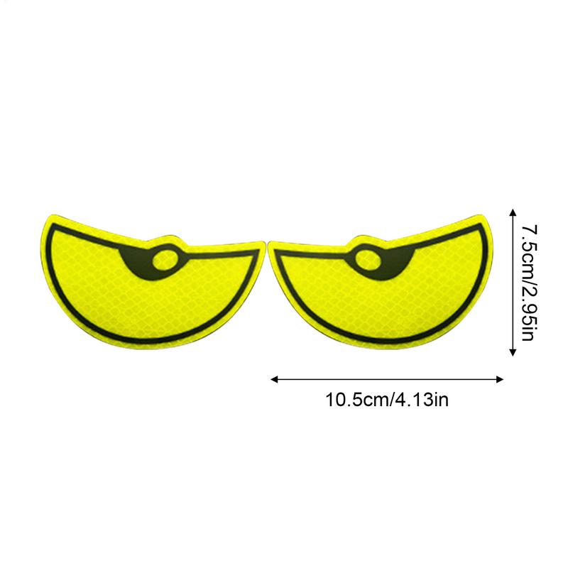 Reflective Eye Decal Safety Reflector Car Stickers Eye Night Safety Driving Reflective Cute Caution Decal for Bumpers Window