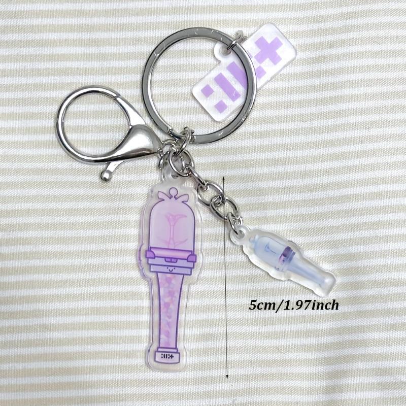 2D Flat Cartoon Acrylic Keychain & Pendant - Kpop Merch Collectible Accessory for Bags, Keys & Backpacks