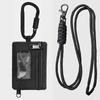 Multi Functional Mini ID Card Holder Mens and Womens Bank Credit Card Key Bus Subway Cards Sports Zipper Pouch with Lanyard