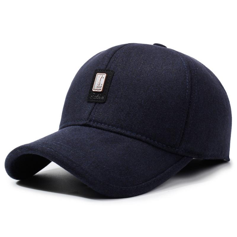 

Autumn Winter Outdoor Casual Baseball Cap Fleece Ear Protection Dad Caps Men Outdoor Hat Dad Warm Cotton Hat Adjustable